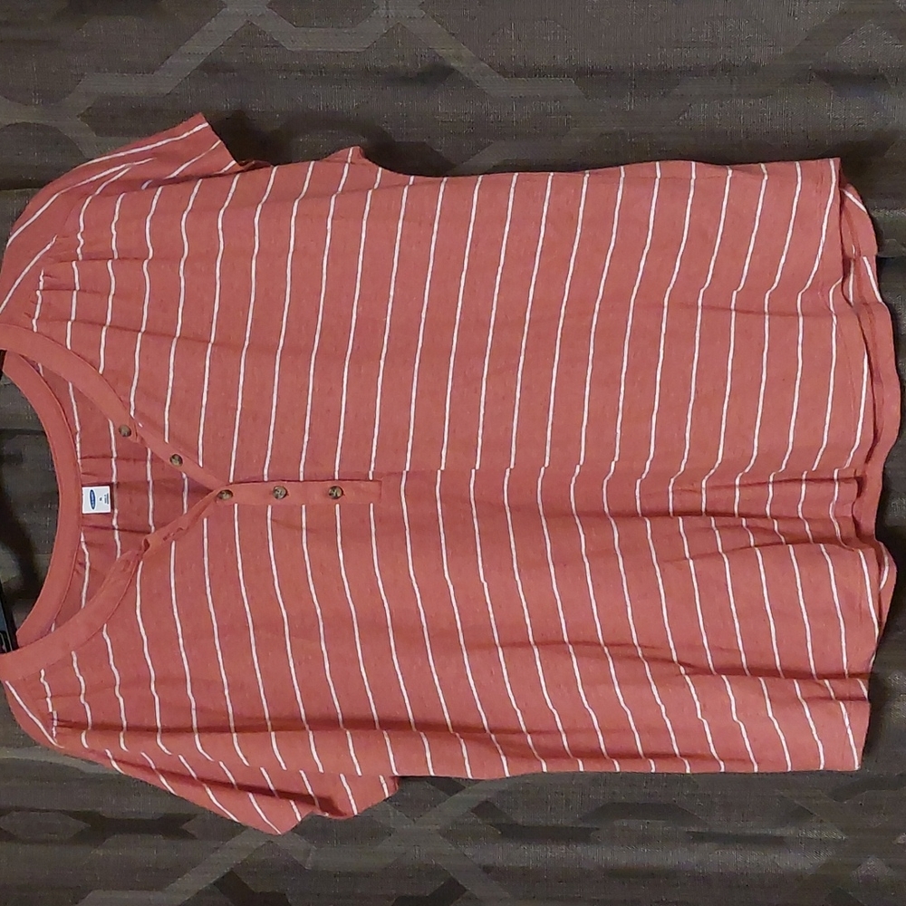 Orange striped shirt
